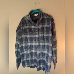 Haggar XL Button Down Shirt Long Sleeve